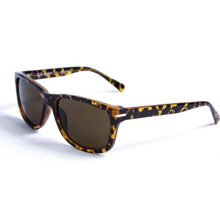 Жіночі сонцезахисні окуляри 12845 леопардові з коричневою лінзою 