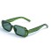 Женские сонцезащитные очки 12848 зелёные с зелёной линзой . Photo 1
