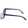 Жіночі сонцезахисні окуляри 12851 чорні з чорною лінзою 