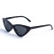 Женские сонцезащитные очки 12851 чёрные с чёрной линзой . Photo 1