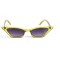 Женские сонцезащитные очки 12860 жёлтые с темно-синий линзой . Photo 2