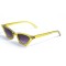 Жіночі сонцезахисні окуляри 12860 жовті з темно-синьою лінзою . Photo 1