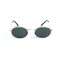 Женские сонцезащитные очки 12863 золотые с зелёной линзой . Photo 2