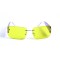 Женские сонцезащитные очки 12874 фиолетовые с жёлтой линзой . Photo 2