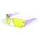 Женские сонцезащитные очки 12874 фиолетовые с жёлтой линзой . Photo 1