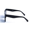 Женские сонцезащитные очки 12879 чёрные с чёрной линзой 