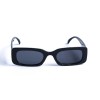 Женские сонцезащитные очки 12880 чёрные с чёрной линзой 