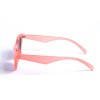 Женские сонцезащитные очки 12882 оранжевые с чёрной линзой 