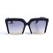 Жіночі сонцезахисні окуляри 12888 чорні з чорною градієнт лінзою . Photo 2