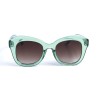 Жіночі сонцезахисні окуляри 12890 зелені з коричневою лінзою 