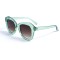 Женские сонцезащитные очки 12890 зелёные с коричневой линзой . Photo 1