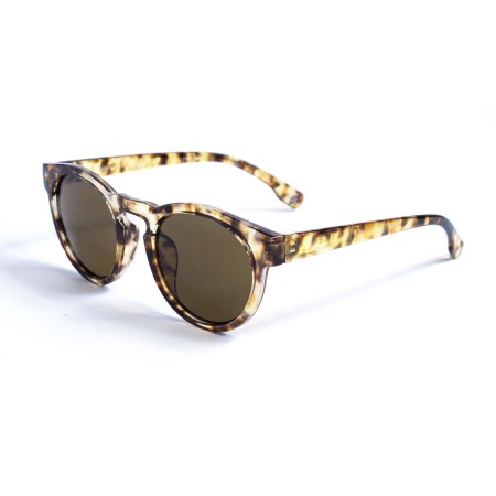 Женские сонцезащитные очки 12891 леопардовые с коричневой линзой 
