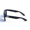 Женские сонцезащитные очки 12892 чёрные с чёрной линзой 
