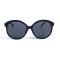 Женские сонцезащитные очки 12896 чёрные с чёрной линзой . Photo 2