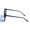 Женские сонцезащитные очки 12896 чёрные с чёрной линзой 