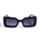 Женские сонцезащитные очки 12898 чёрные с чёрной линзой . Photo 2