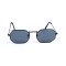 Женские сонцезащитные очки 12907 чёрные с чёрной линзой . Photo 2