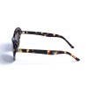 Женские сонцезащитные очки 12909 леопардовые с коричневой линзой 