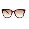 Жіночі сонцезахисні окуляри 10778 червоні з коричневою лінзою 