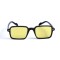 Женские сонцезащитные очки 12923 чёрные с жёлтой линзой . Photo 2