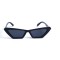 Женские сонцезащитные очки 12925 чёрные с чёрной линзой . Photo 3