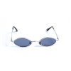 Жіночі сонцезахисні окуляри 12926 срібні з синьою лінзою 