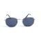 Жіночі сонцезахисні окуляри 12928 срібні з чорною лінзою . Photo 2