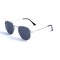 Женские сонцезащитные очки 12928 серебряные с чёрной линзой . Photo 1