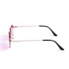 Женские сонцезащитные очки 12931 золотые с розовой линзой 