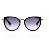 Женские сонцезащитные очки 10780 фиолетовые с чёрной линзой 