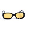 Жіночі сонцезахисні окуляри 12936 чорні з жовтою лінзою 