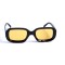 Женские сонцезащитные очки 12936 чёрные с жёлтой линзой . Photo 2