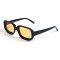 Женские сонцезащитные очки 12936 чёрные с жёлтой линзой . Photo 1