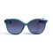 Женские сонцезащитные очки 12938 синие с чёрной линзой . Photo 2