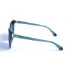 Женские сонцезащитные очки 12938 синие с чёрной линзой 