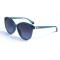 Жіночі сонцезахисні окуляри 12938 сині з чорною лінзою . Photo 1