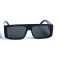 Жіночі сонцезахисні окуляри 12941 чорні з чорною лінзою . Photo 2