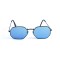 Женские сонцезащитные очки 12944 чёрные с синей линзой . Photo 2