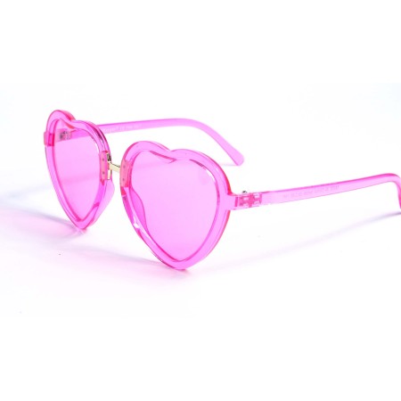 Женские сонцезащитные очки 12945 розовые с розовой линзой 