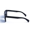 Женские сонцезащитные очки 12946 чёрные с чёрной линзой 