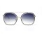Женские сонцезащитные очки 10782 золотые с синей линзой . Photo 2