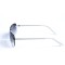 Женские сонцезащитные очки 12960 серебряные с чёрной градиент линзой . Photo 3