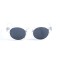Жіночі сонцезахисні окуляри 12966 прозорі з чорною лінзою . Photo 2