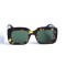 Женские сонцезащитные очки 12970 леопардовые с зелёной линзой . Photo 2