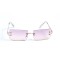 Жіночі сонцезахисні окуляри 12973 золоті з рожевою лінзою . Photo 2