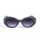 Женские сонцезащитные очки 12974 чёрные с чёрной линзой . Photo 2
