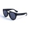 Женские сонцезащитные очки 12975 чёрные с чёрной линзой . Photo 1