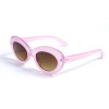Жіночі сонцезахисні окуляри 12978 рожеві з жовтою лінзою 