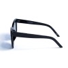 Женские сонцезащитные очки 12979 чёрные с чёрной линзой 