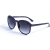 Женские сонцезащитные очки 12980 фиолетовые с чёрной градиент линзой 